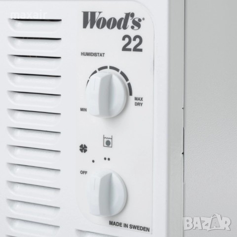 Влагоуловител Wood’s SW-22FW, За гаражи и мазета, До 100 m², 13.5l/24h, Произведен в Швеция, снимка 5 - Влагоабсорбатори и влагоуловители - 51997507