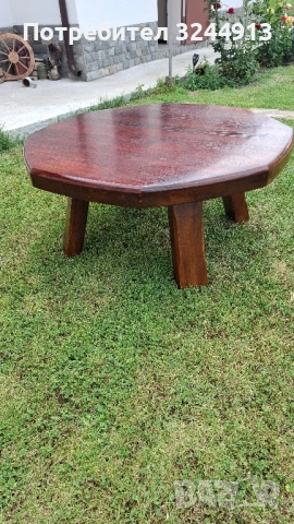 Дървена маса тип софра , снимка 2 - Маси - 50640837