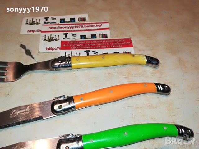 LAGUIOLE-ВНОС FRANCE-5 НОЖА И ВИЛИЦА 1111221022, снимка 6 - Колекции - 38633729