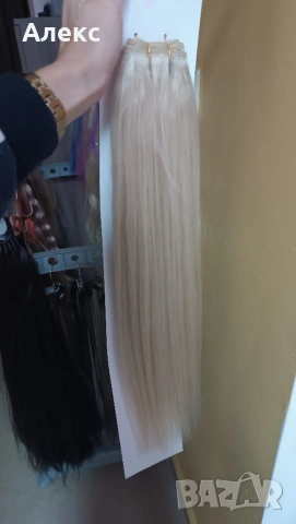 Екстеншън руса коса, нова от Магама, снимка 2 - Аксесоари за коса - 53117683