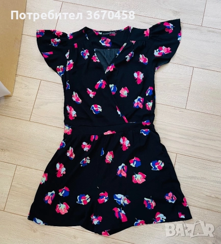 Дамски размер Л ХЛ модерен къс тънък гащеризон