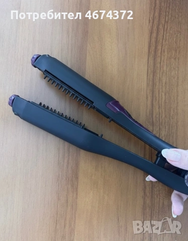 Преса за коса 4в1 Benzer, BR-1716-HCR, за изправяне и навиване, снимка 2 - Друга електроника - 53494475