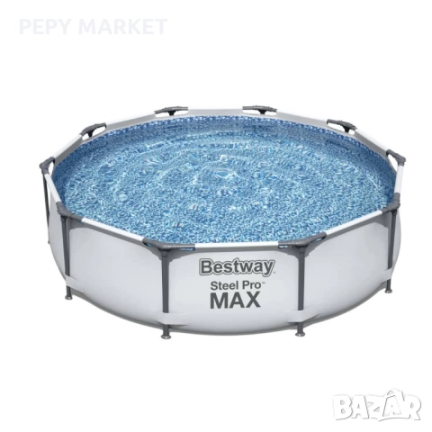 Bestway Steel Pro MAX Комплект басейн 305x76 см Материал на рамката: Стомана, PP Размери: 305 х 76 с, снимка 1
