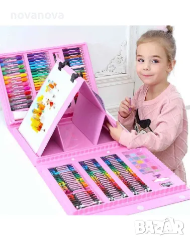 Детски комплект за рисуване 208 части, снимка 2 - Рисуване и оцветяване - 43328989