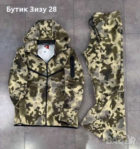 Мъжки екипи Nike Tech Fleece Camo, 3 цвята , снимка 5 - Спортни дрехи, екипи - 53104301