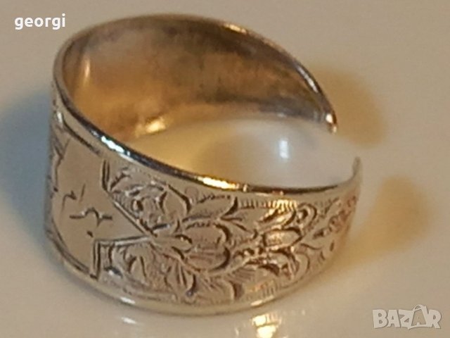 Стар сребърен пръстен , снимка 3 - Пръстени - 39559231