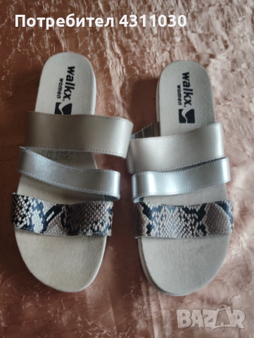 Нови дамски чехли Walkx women естествена кожа 41 номер