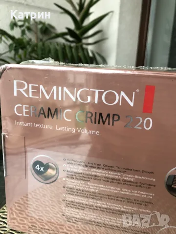 Преса за Вафли Remington Ceramic Crimp 220 S3580 за обем и текстура, снимка 6 - Преси за коса - 55953040