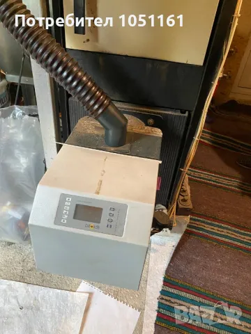 Чугунен котел на ДеДитрих с пелетна горелка Бисолид, снимка 7 - Отоплителни печки - 50419862