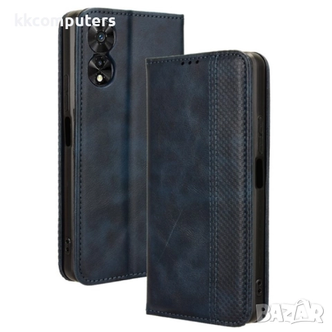 TCL 50 SE Retro Texture Wallet Калъф и Протектор