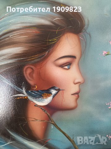 Стара маслена картина, снимка 4 - Картини - 40997897