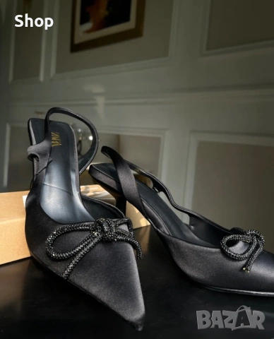 Обувки на ток на Zara , снимка 4 - Дамски обувки на ток - 53800118