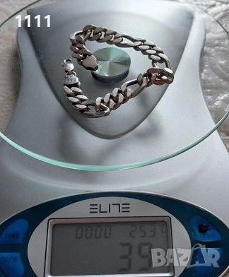  Сребърна гривна, снимка 3 - Гривни - 53360796