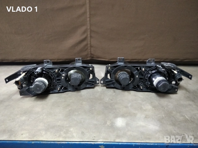Фарове бмв бош хела Черна Опушена BMW E32 E34 BOSCH HELLA Black Smoked , снимка 2 - Части - 53257751