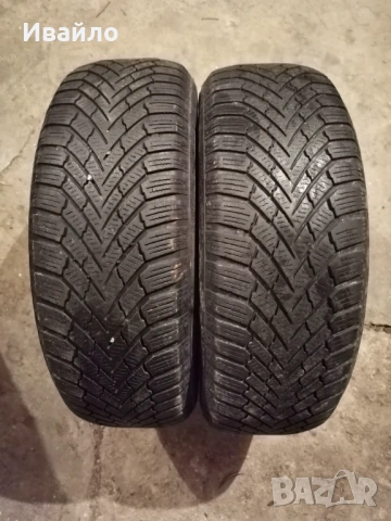 Продавам 2 броя зимни гуми 195.65.15 на 1 сезон дот 2019 Контентал 