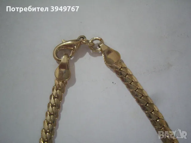 Чистро ново позлатено колие., снимка 4 - Колиета, медальони, синджири - 50060243