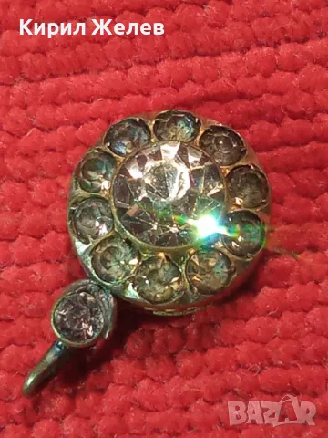 ВЪЗРОЖДЕНСКА СКЪПОЦЕННА БРОНЗОВА АЖУРНА ЕТНО ОБЕЦА с РЪЧНО ФАСЕТИРАНИ КАМЪНИ ПЛАНИНСКИ КРИСТАЛ 37022, снимка 16 - Антикварни и старинни предмети - 39954469