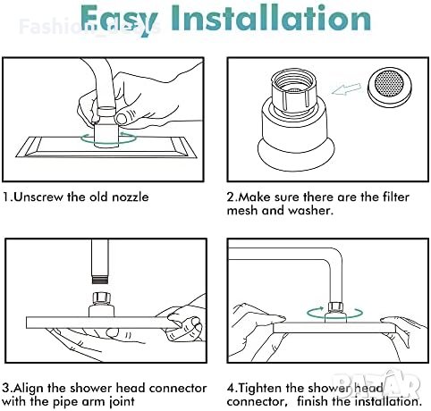 Нов кръгъл душ с дъждовен ефект / Регулируема въртяща то/ Регулируема въртяща се глава Баня Дом Спа, снимка 7 - Други стоки за дома - 41229967