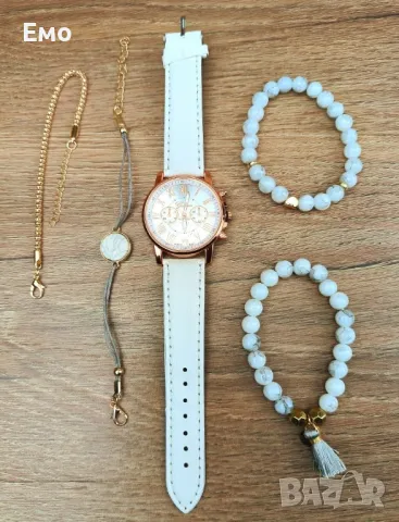 Дамски часовник - 5 в 1, бял

, снимка 2 - Дамски - 48570666