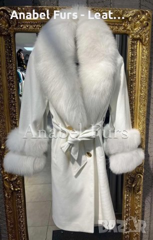 Дамски палта от кашмир и естествен косъм, снимка 4 - Палта, манта - 41925213