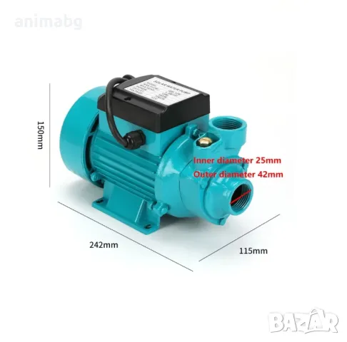 ANIMABG Безчеткова водна помпа, 2000L/H, 48V 500W, снимка 7 - Друга електроника - 47613550