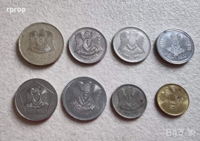 Монети . Сирия . Сирийски лири .  8 бройки., снимка 9 - Нумизматика и бонистика - 42411810