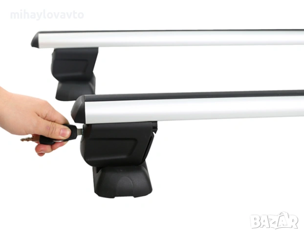 Напречни греди за коли с фабрични резби на покрива, 120см, с ключ, снимка 3 - Аксесоари и консумативи - 53060813