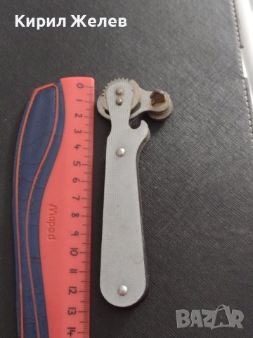 Стара отварачка от соца за консерви качествена изработка за КОЛЕКЦИЯ ДЕКОРАЦИЯ БИТОВ КЪТ 38383, снимка 6 - Други ценни предмети - 41082144