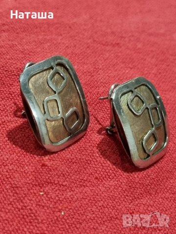Vintage сребърни обеци 925 Italy , снимка 3 - Обеци - 42145697