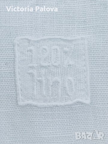 Лукс бяла ленена риза 120% LINO Италия, снимка 3 - Ризи - 41142342