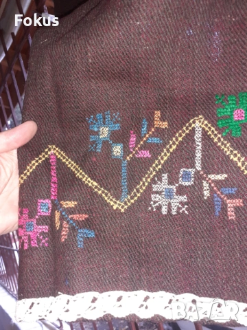 Автентична стара вълнена престилка за народна носия, снимка 2 - Антикварни и старинни предмети - 53295134