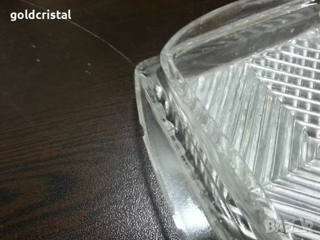 старо стъклено плато поднос с чинийки , снимка 4 - Антикварни и старинни предмети - 48936227