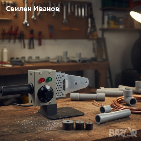 Професионална лепачка за PPR тръби 900W с регулируема температура (50–300°C) – Комплект с куфар, снимка 5 - Куфари с инструменти - 52740277
