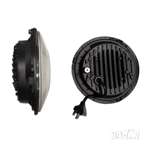 Комплект 7-инчови LED фарове 50 W с мигач, снимка 3 - Аксесоари и консумативи - 55864134