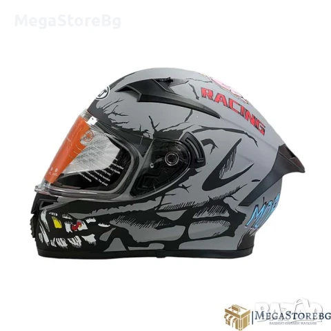 Каска за мотор 108 - размер S - Matt Grey 2