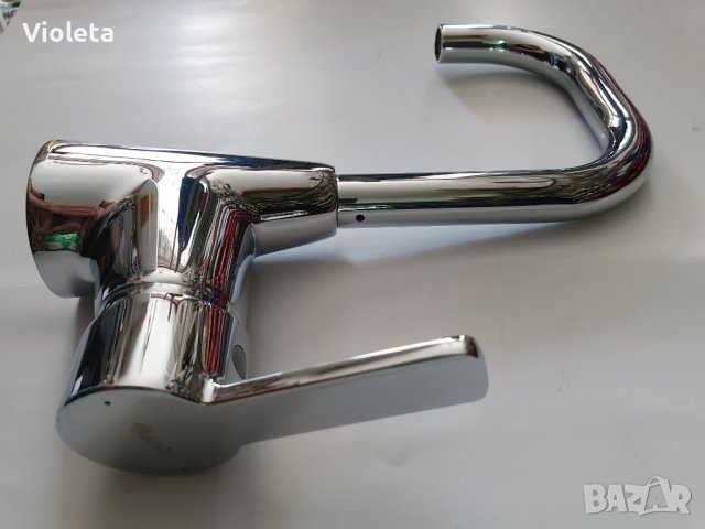 Смесител стоящ за умивалник с висок тръбен чучур Видима серия Calista, снимка 3 - Смесители - 42031256