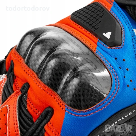 Кожени мото ръкавици SHIMA RS-3 BLUE,всички протектори,вентилация!, снимка 6 - Аксесоари и консумативи - 51221084