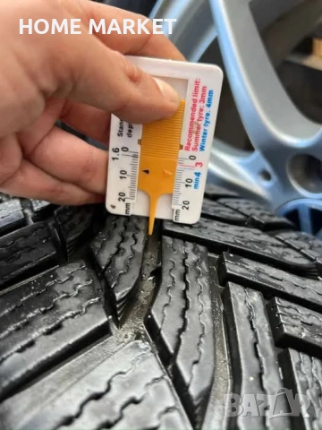 5х112 16 Цола Джанти с Гуми VW Golf Caddy Passat Touran ET 43 J 7 Централен отвор със втулка 57.1 Гу, снимка 5 - Гуми и джанти - 52416823