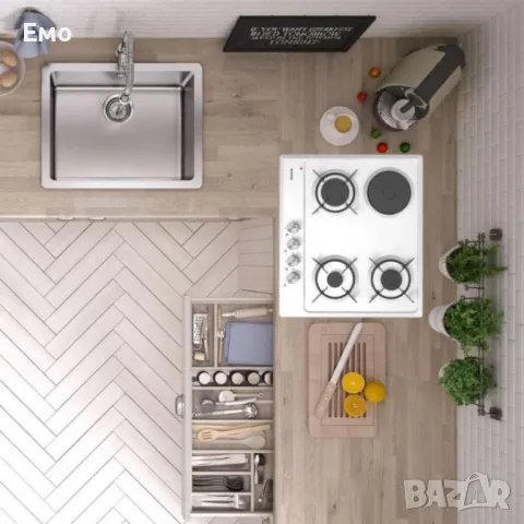 Плот за вграждане - газ + ток ( 3+1 ) M6-31BF, 85511, снимка 4 - Котлони - 48547807