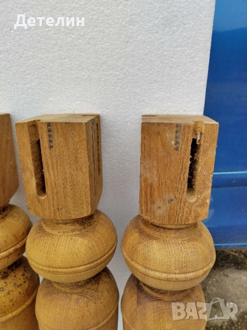 дървени,масивни,струговани крака за маса, снимка 3 - Маси - 53025539