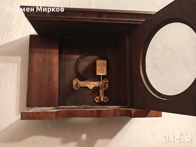 Стар германски стенен часовник, снимка 6 - Стенни часовници - 53193184