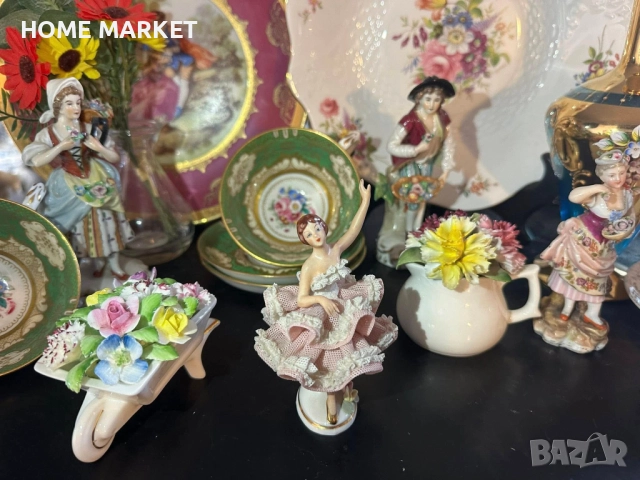 Dresden Lace Germany - “Балерината” немско великолепие и класа, синеока, красива , снимка 9 - Антикварни и старинни предмети - 52747351