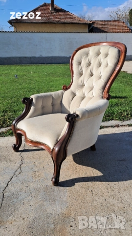 Кресло антикварно махагон №056