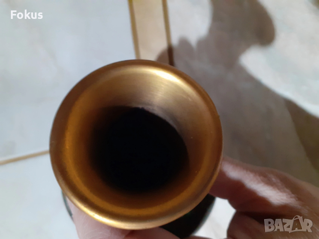 Cloisonne Клоазоне стара ваза бронз клетъчен емайл, снимка 6 - Антикварни и старинни предмети - 53357527