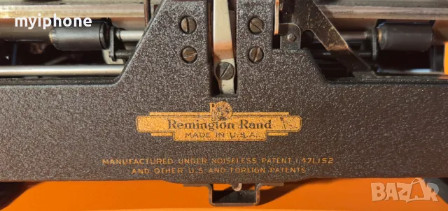Антична Безшумна Пишеща Машина Remington Noiseless Made in USA Португалска Клавиатура 1931 година !, снимка 4 - Антикварни и старинни предмети - 50071827