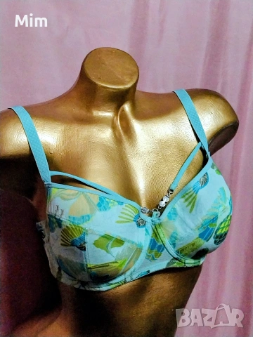 Marlies dekkers 75 D Син сутиен на цветя , снимка 4 - Бельо - 53868014