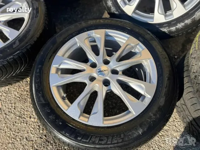 5х112 17 Джанти VW Seat Skoda Audi Mercedes BMW 5x112 ЕТ 27 J 7.5 Централен отвор 66.6 Марка Ronal , снимка 5 - Аксесоари и консумативи - 49757589