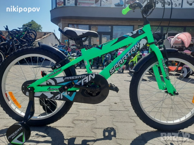 PASSATI Велосипед 20" SPARTAN зелен, снимка 3 - Велосипеди - 53559795