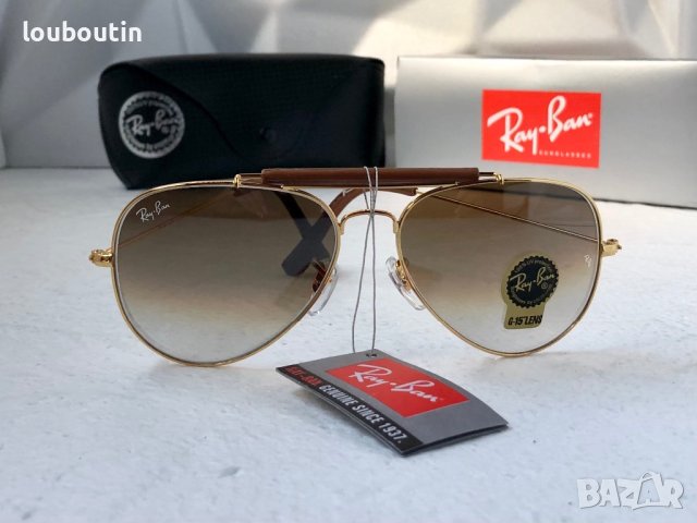 Ray-Ban RB3422 RB3025 limited edition слънчеви очила Рей-Бан авиатор с кожа, снимка 2 - Слънчеви и диоптрични очила - 41669335