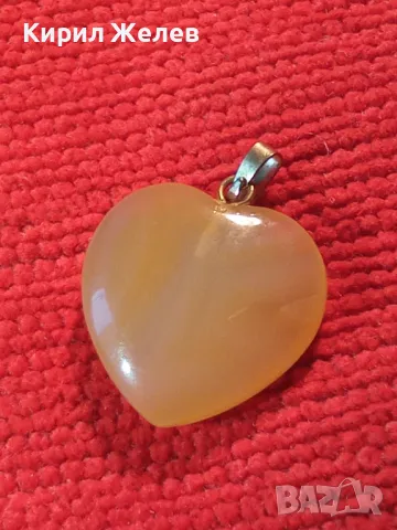 ТОПАЗЕНО СЪРЧИЦЕ СКЪПОЦЕНЕН АРТ-ДЕКО МЕДАЛЬОН ПЕНДАНТ 26664, снимка 6 - Колиета, медальони, синджири - 34777472